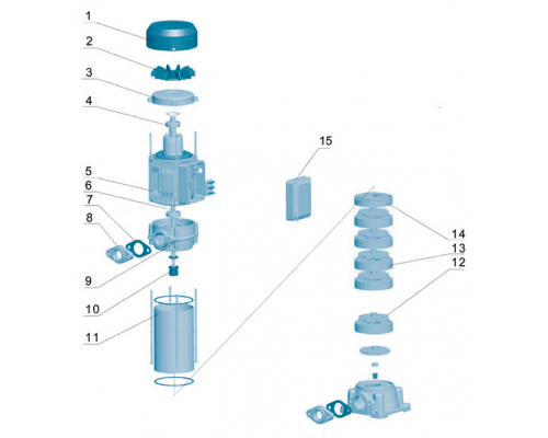 Насос "LEO" модель EVP4-10 (380В)
