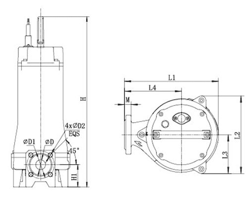 Насос дренажный "LEO" модель 65SWEm15-15-1.5L